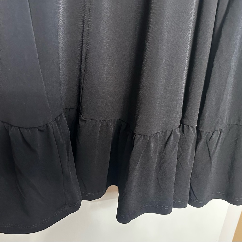 Torrid Black Maxi Dress 4X Faux Wrap Wedding Guest Date Night - Picture 4 of 6